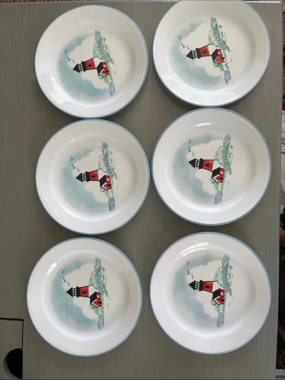 Corelle Set Of 6 Outer Banks Dessert Plates